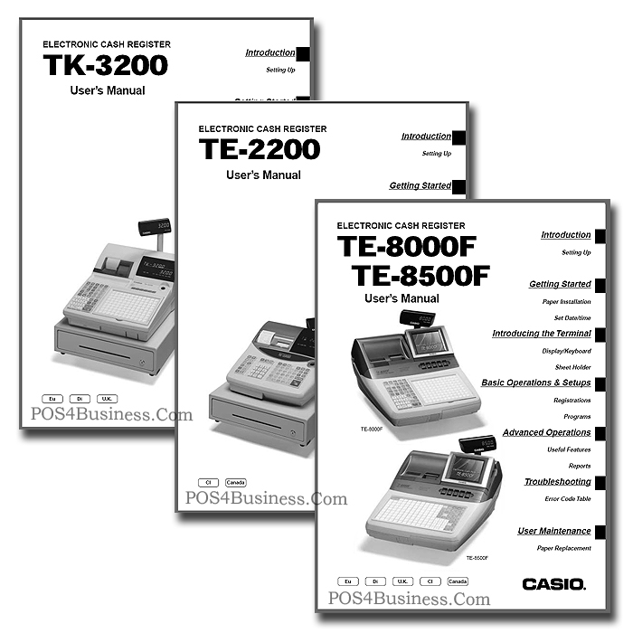 Casio Register Manual - PDF